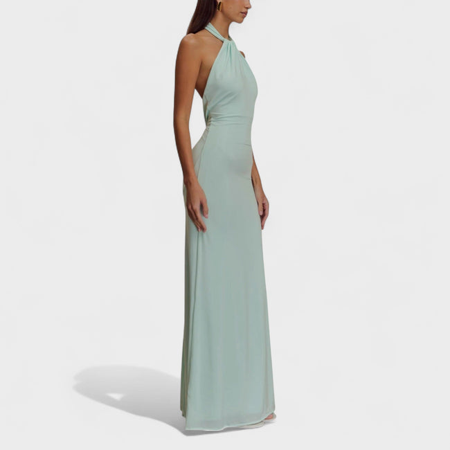 RIVA | Elegant Halter Maxi Dress Main Image
