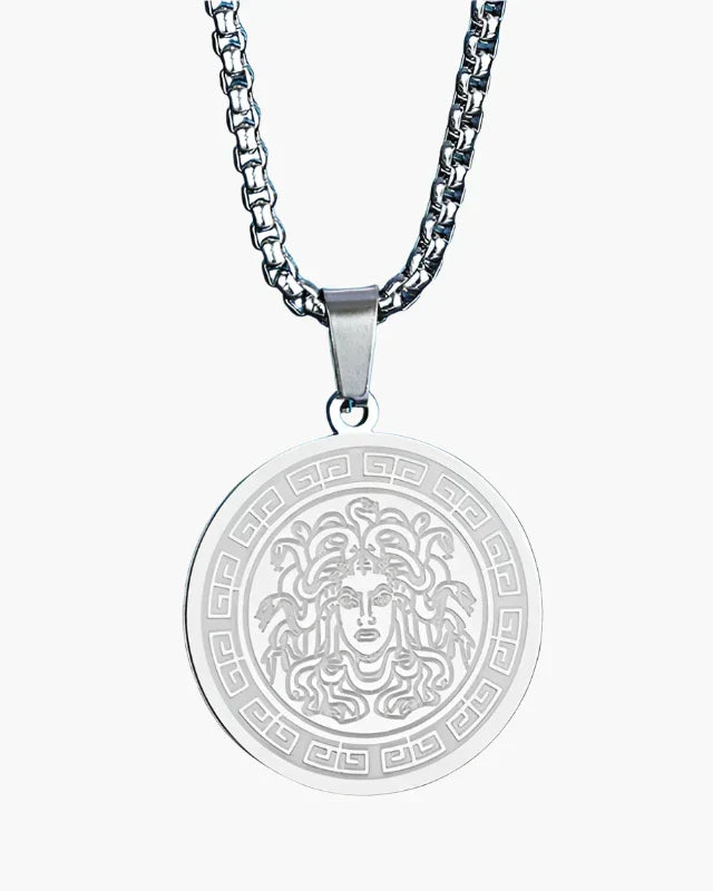 Medusa Long Necklace (Gold & Silver) Hover Image
