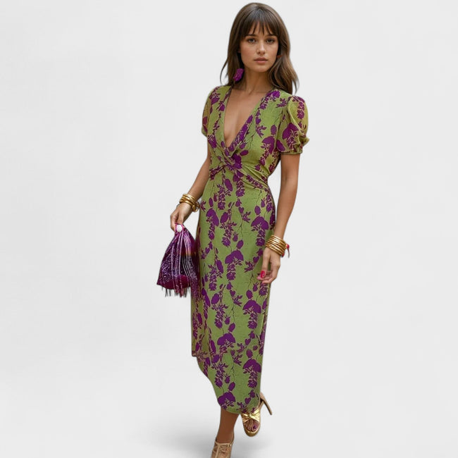 MIVA | Floral Wrap Dress Main Image