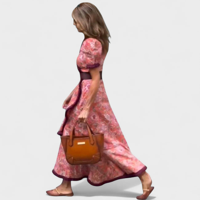 VINA | Floral Wrap Dress Main Image