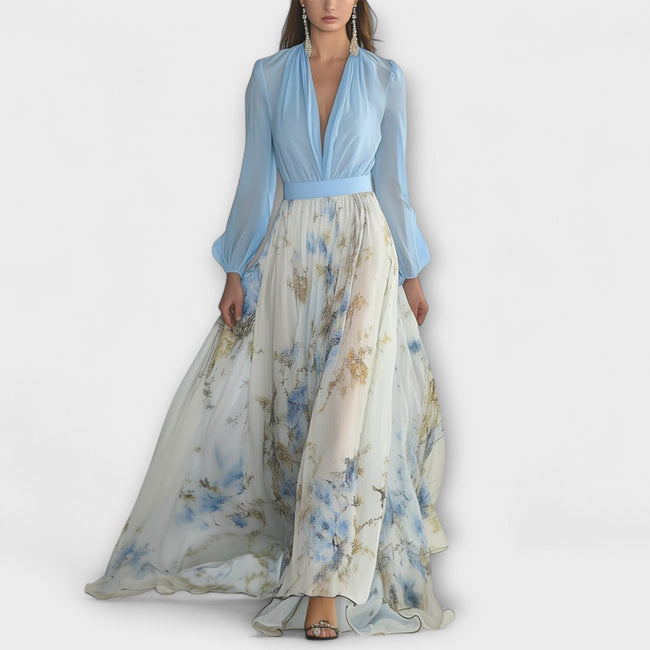 HARPER | Sparkling Floral Maxi Dress Hover Image