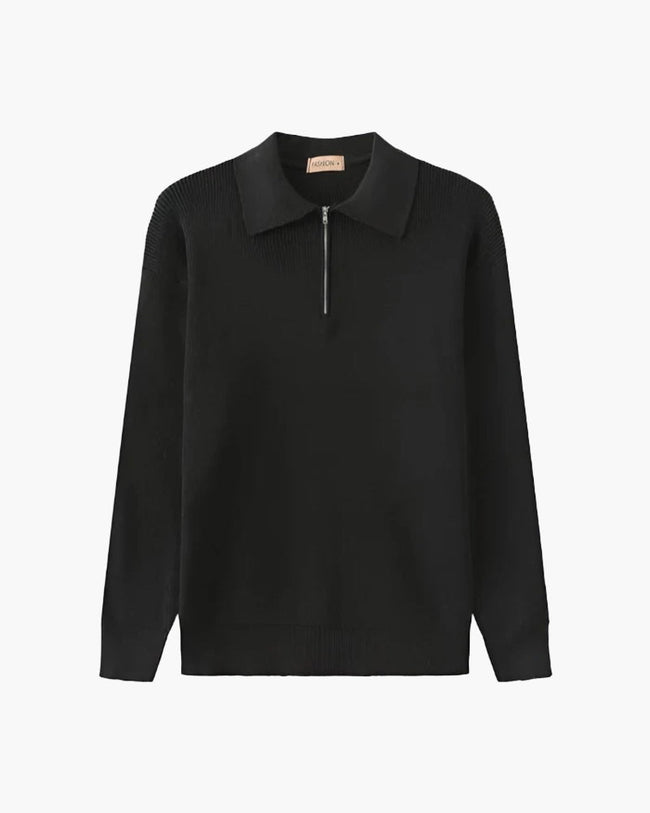 Cesare Half Zip Sweater Hover Image