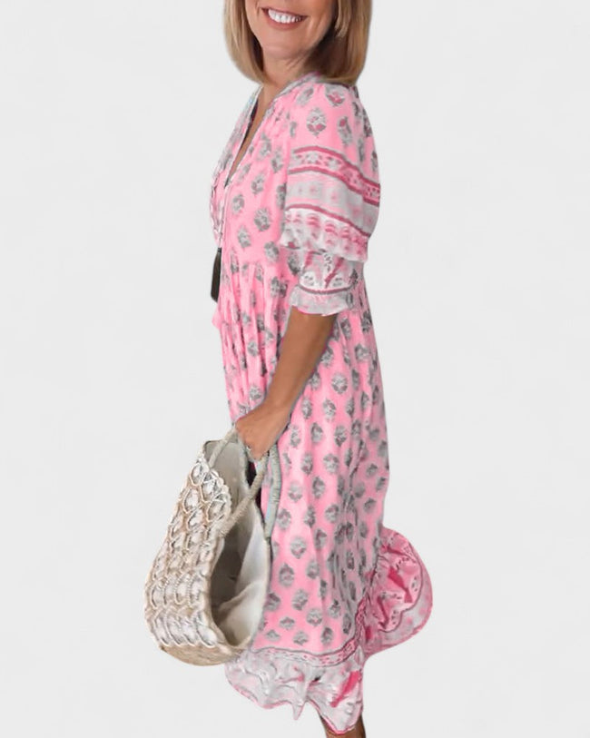 LANI | Boho Button Dress Main Image